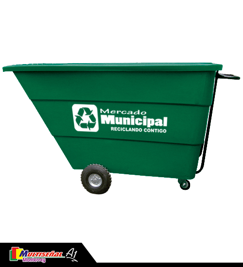 Contenedor de basura <br>volquete 1000