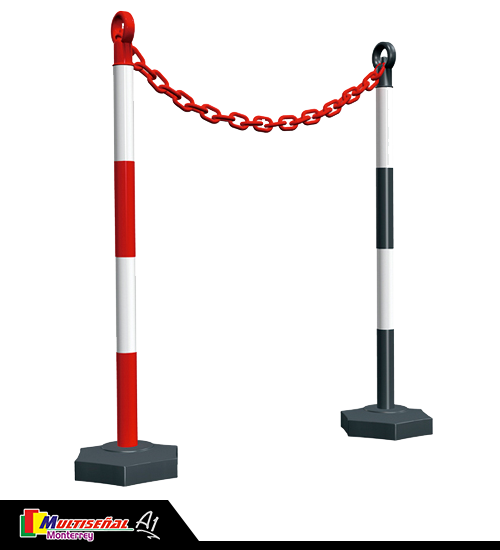 Poste alineador <br>bicolor